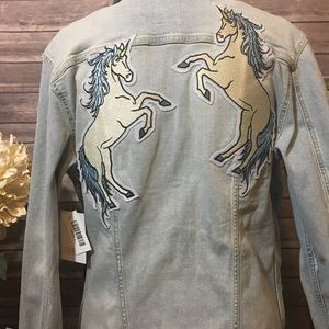 Jaxon Stretchy Distressed Denim Jacket